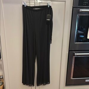 MSK Black Wide-Leg Pants NWT LG